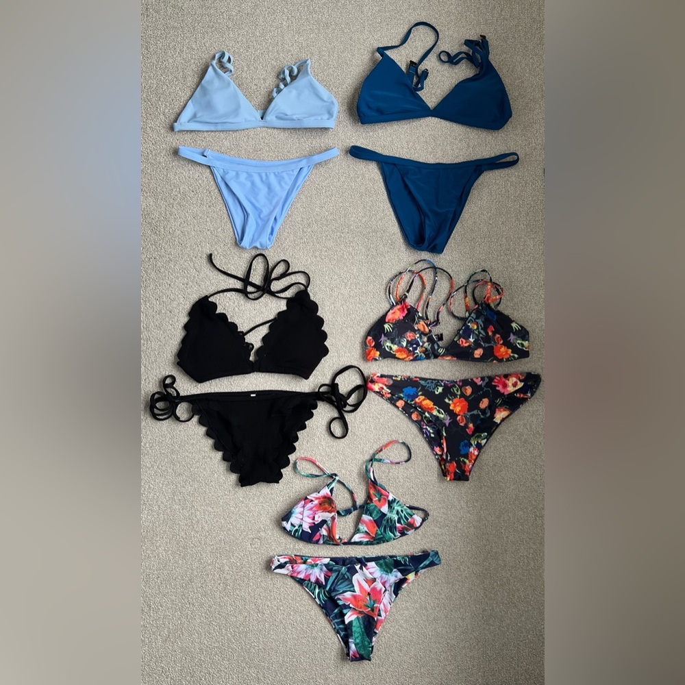 Swimsuit lot (13 pieces total)